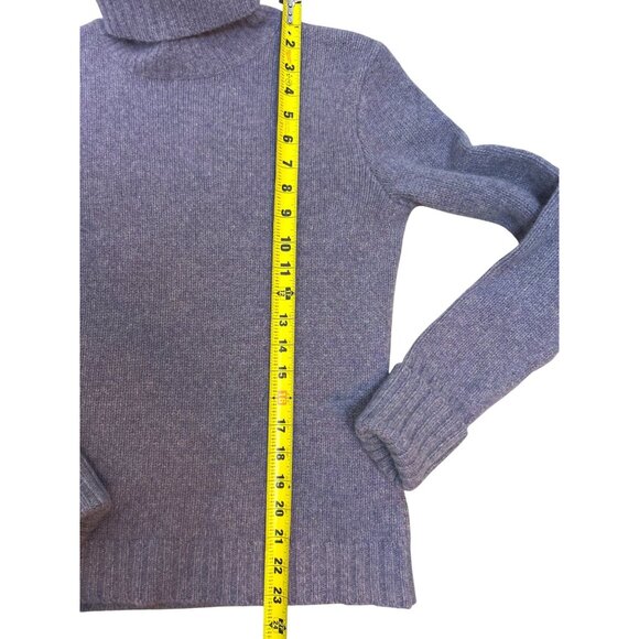 Ralph Lauren Women’s S Wool Cashmere Turtleneck Sweater Lavender Ribbed Knit - Picture 11 of 12